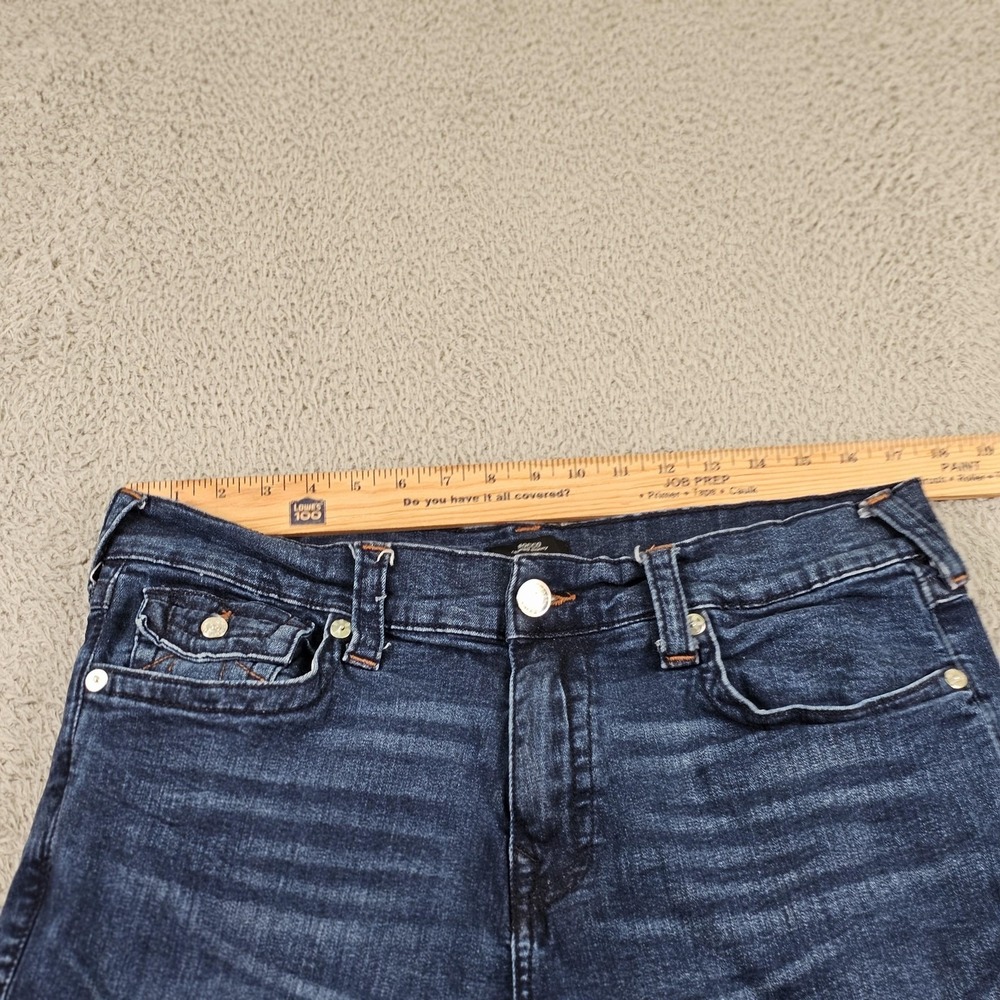 True Religion Rocco Jeans Mens 38 Blue Relaxed Skinny Denim Flap Pockets Stretch - Picture 4 of 14